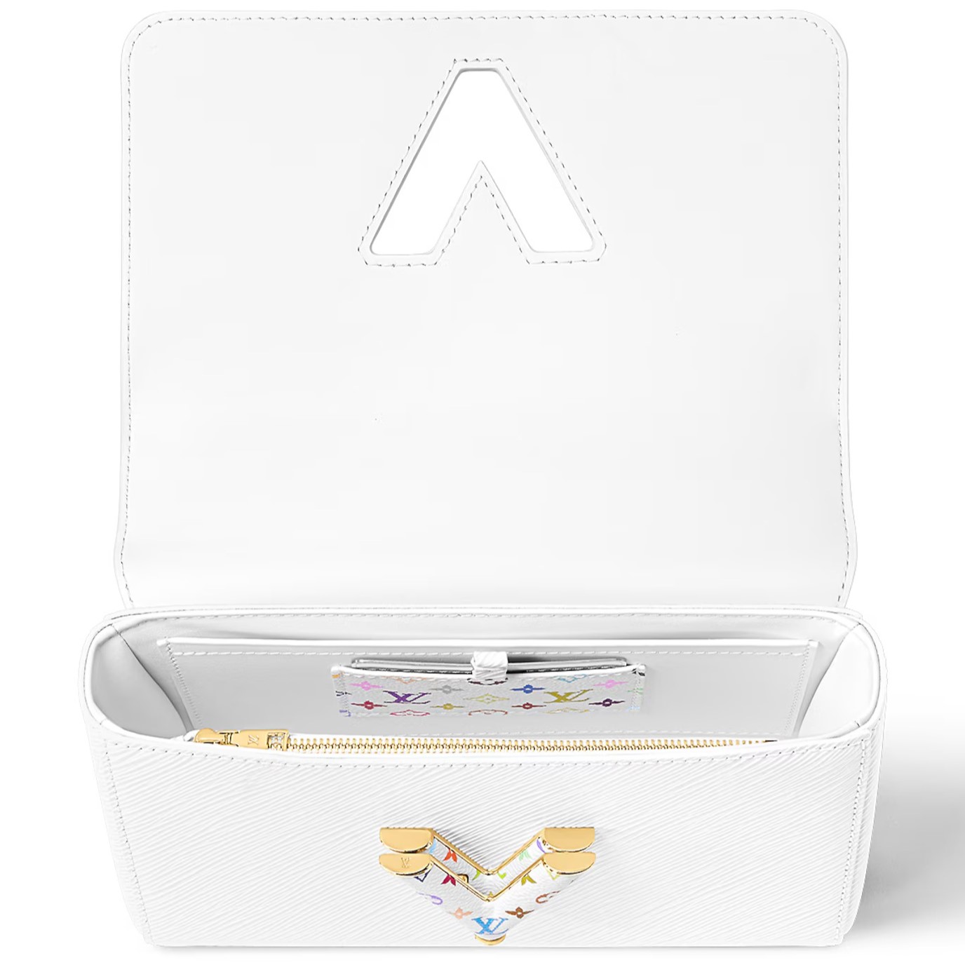 Túi Louis Vuitton LV x TM Twist MM Slim White 8